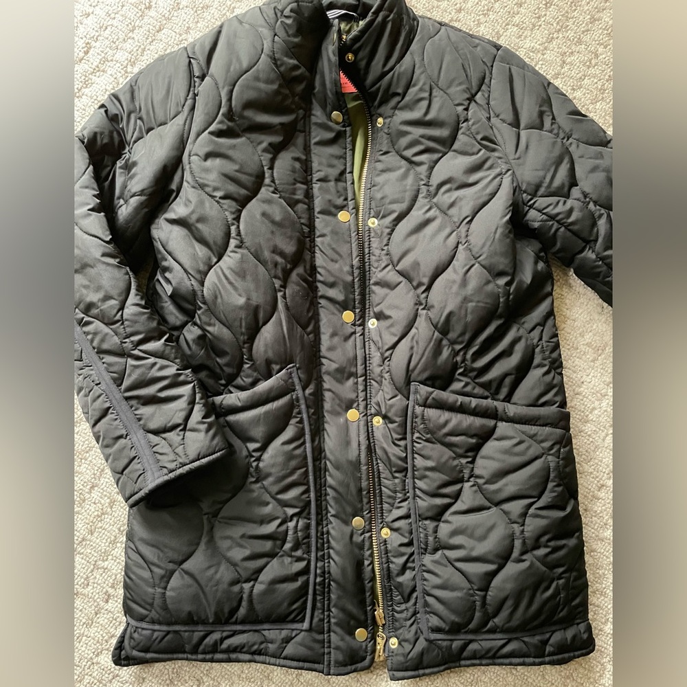 J.Crew Quilted Puffer Cocoon Coat